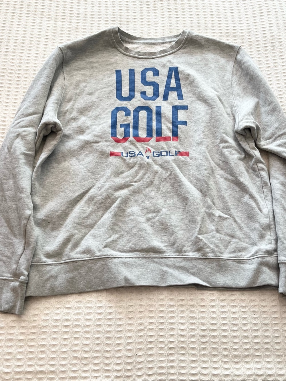 Fanatics grey USA gold Crewneck sweatshirt size large